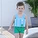 Kids Life Jacket Baby Floatation Suit Detachable Float Adjustable One-Piece Swimsuit Buoyancy for Girls Boys Age 1-10 Year Toddler Swim Trainer，Green Frog（include the baby bag）
