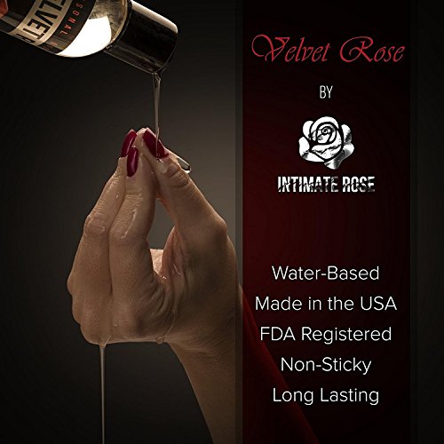 3 Bottles of Personal Lubricant Water Based Lube - for Men & Women - Great for Sensitive Skin, Comfortably Moisturizes & Lubricates - Smooth as Silk & Stimulating Sex Lubes - 8 oz by Intimate Rose