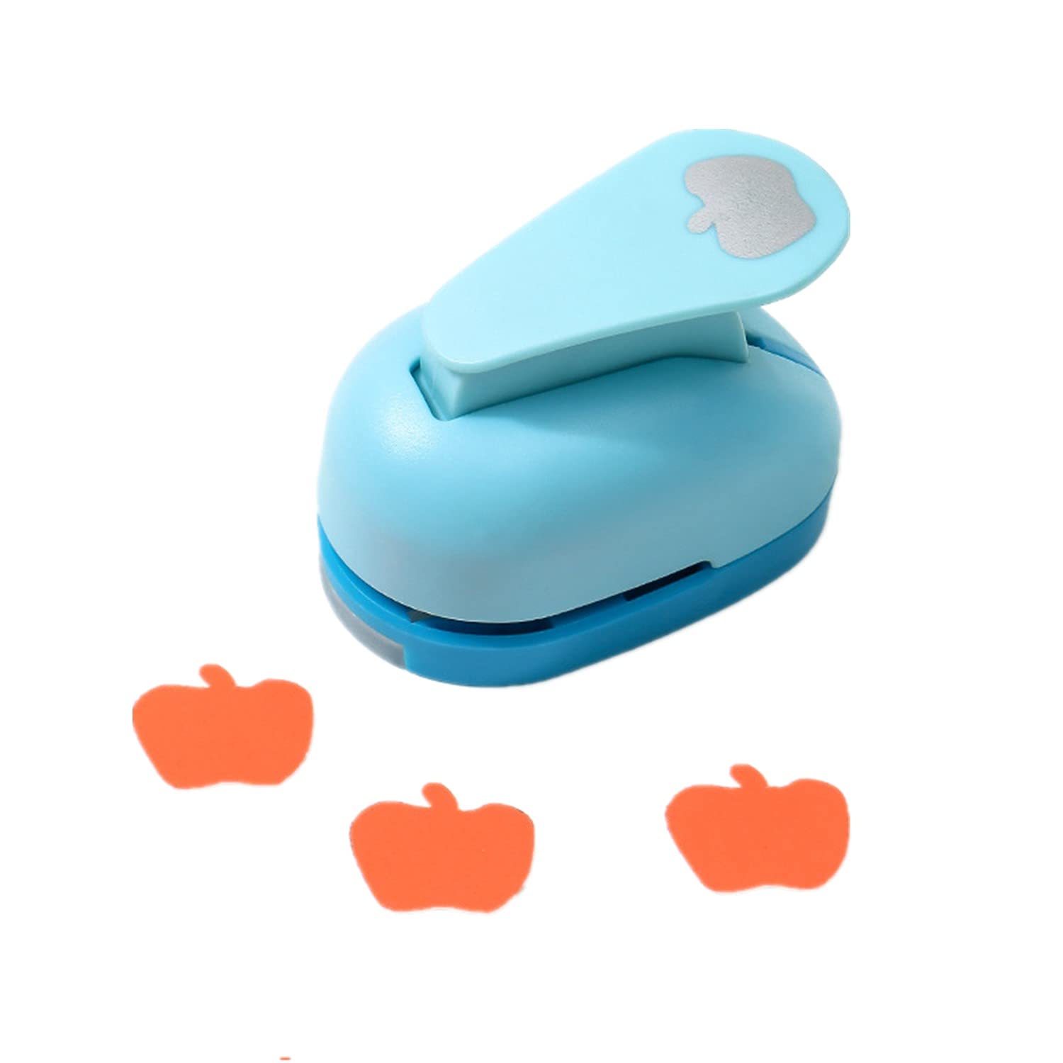 ODETOJOY Handheld Scrapbooking Punch Cutters Album Cards Paper Crafts Puncher Hole Punches Supplies with Shape Apple