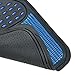 BDK Real Heavy Duty Metallic Rubber Mats for Car SUV and Truck (Blue Black) - All Weather Protection, Trimmable