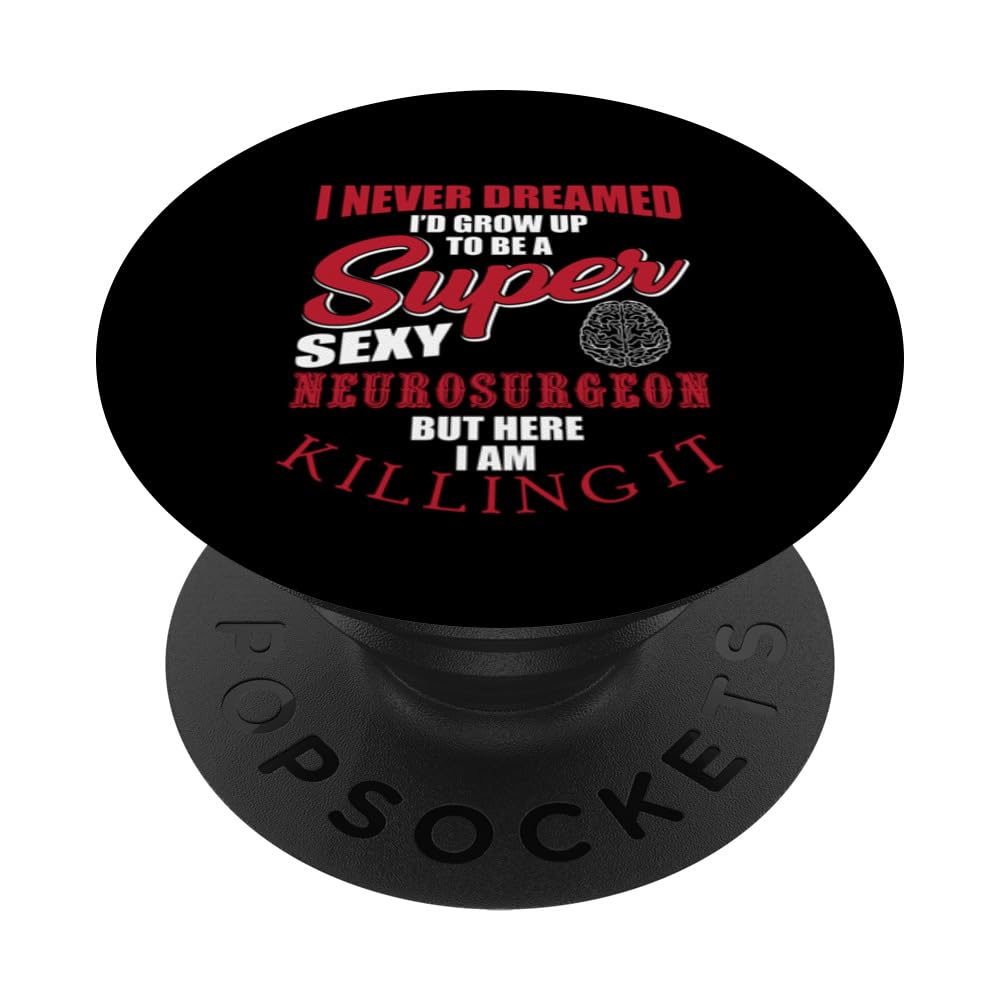 Funny Neurosurgeon Costume Brain Surgeon Humor PopSockets Swappable PopGrip