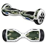 MightySkins Protective Vinyl Skin Decal for Hover Board Self Balancing Scooter mini 2 wheel x1 razor wrap cover sticker Green Camo