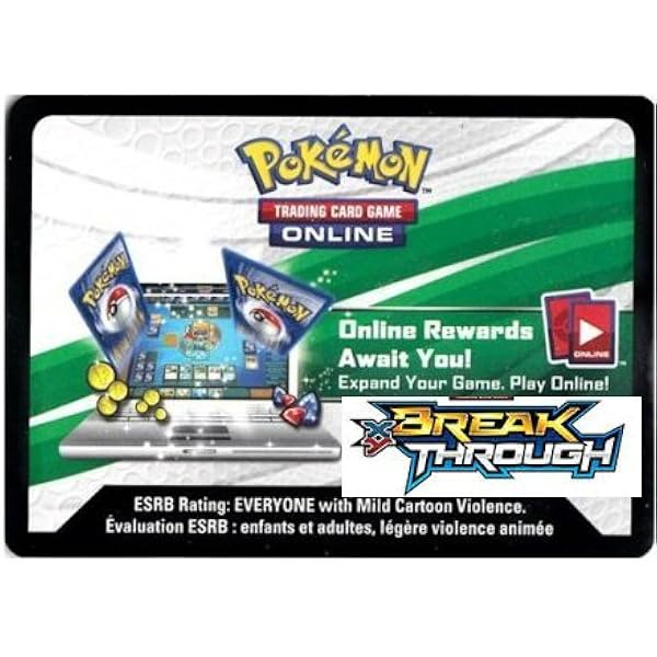 Amazon Com Pokemon Xy Breakthrough Booster Pack Code Pokemon Tcgo Code Cards Toys Games