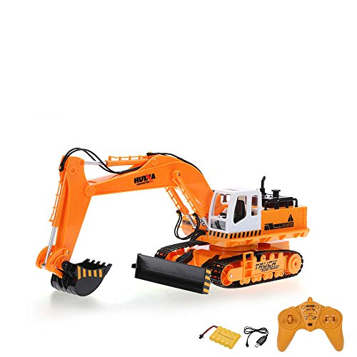 11 de canal teledirigido oruga excavadora, Excavadora, construcción vehículo, vehículos, Juego Completo con control remoto, batería y cargador, embalaje original) well-wreapped - ambrosiaand.com