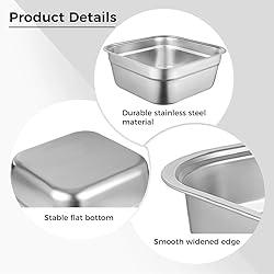 BOSREROY 20.8CM Stainless Steel Washing Up