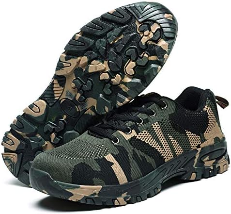 Escort Runners Steel Toe Shoes Men Non Slip Work Safety Shoes Breathable Industrial Construction Shoes Outdoor Hiking Shoes
