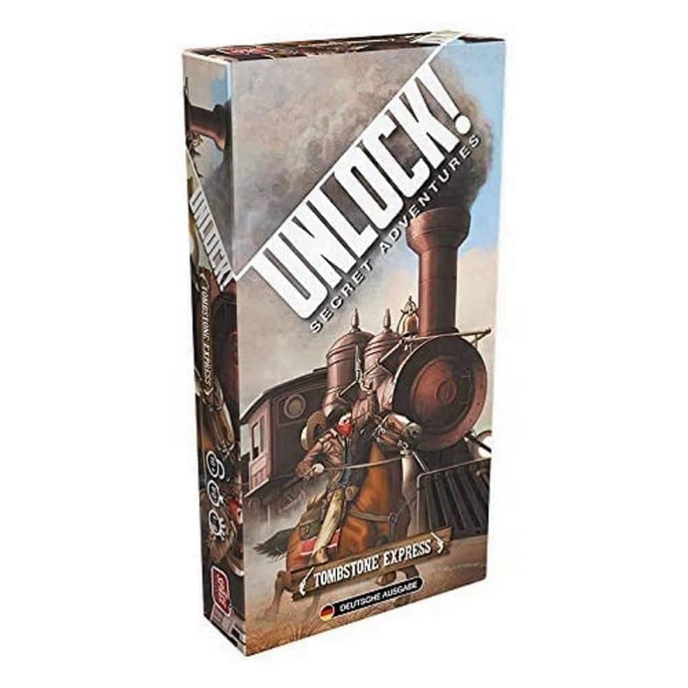 Space Cowboys, Unlock! Tombstone Express, Family Game, Puzzle Game, 1-6 Players, From 10+ Years, 60+ Minutes, German