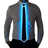 SATUMIKO Led Tie Light Up Fanny Ties Novelty Necktie For Men LED Light Up Ties Costume Accessory