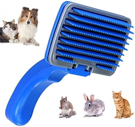 Tiger Eyes Slicker Brush for Dogs, Cats and Other Pets for Hair Grooming and De-Shedding (NO Metal Used)