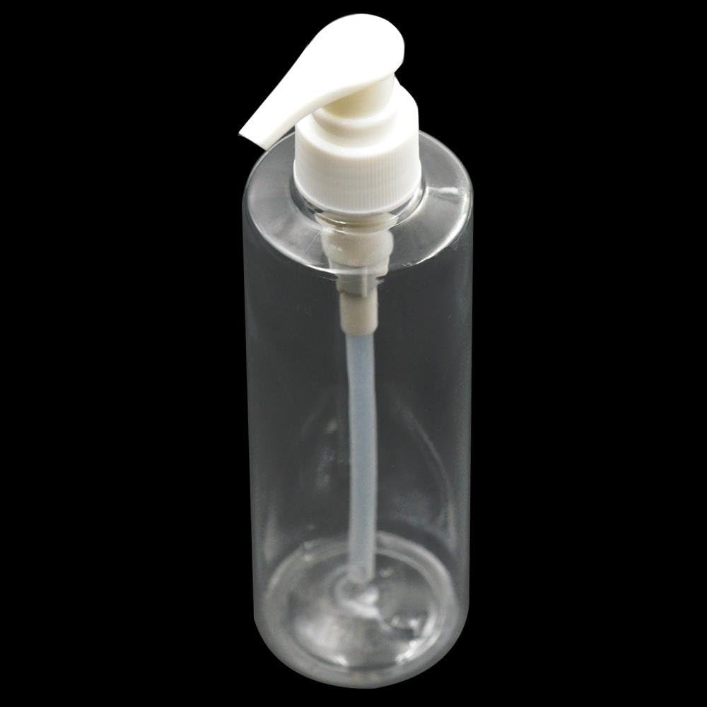 hanhanlop 5 Pcs Empty Bottles Liquid Soap Dispenser Pump Can Cream Lotion Refillable Jar Plastic 250ml Clear(Bottle) White(Cap)