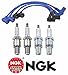 NGK 6700 (RE7CL) 6701 (RE9BT) And 4858 (ZE81) Tune-Up Kit For Mazda RX8