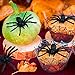 Coogam 48PCS Halloween Spiders Bats Party Favor Decorations Set of 24 Realistic Spiders and 24 Plastic Bats, Small Size Hallowmas Prank Props Supplies Kid Gift Joke Toy Home Decor