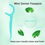 selcouth yyds Dental Floss Picks Mint 100Pcs 2in1 Toothpick Teeth Cleaning view 5
