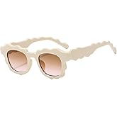 COTIA Fashion Square Sunglasses Women New Unique Irregular Wave-Shaped Frames Sun Glasses for Men Trending Cute Eyewear