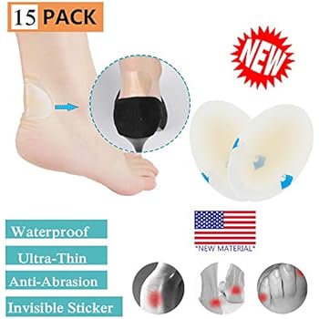 Blister Prevention, Blister Pads New Material Blister Gel Guard, Blister Treatment Patch, Blister Cushions for Fingers, Toes, Forefoot, Heel. Protect Skin from Rubbing Shoes. 100% Waterproof(15PCS)