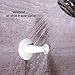 Topoint Silicone Door Stopper Wall Protector Waterproof No Hole Quiet Soft Floor Doorstop Flexible for Bathroom Bedroom Nursery Room Office(white)