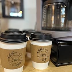Personalized Kraft Disposable Coffee Cup