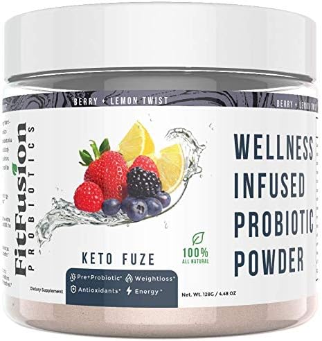 FITFUSION All-in-1 Keto Booster- Activate+Accelerate Healthy Weight Loss- Ketogenic and Metabolic Ignitor+ Spore Probioitcs, Prebioitic Inulin Fiber, Organic Energy, Vitamins and Antioxidants!