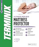 TERMINIX Ultimate Mattress Protector - 6-Sided Water-Resistant Zippered Encasement Blocks Bed Bugs, Dust Mites, Insects, & Allergens - Machine Washable - up to 11