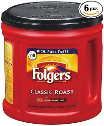 Folgers coffee ground 100% columbian medium Dark (025500000534)