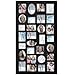 Adeco [PF9105] Decorative Black Wood Wall Hanging Collage Picture Photo Frame, 29 Openings, Various Sizes between 3.25x2.75