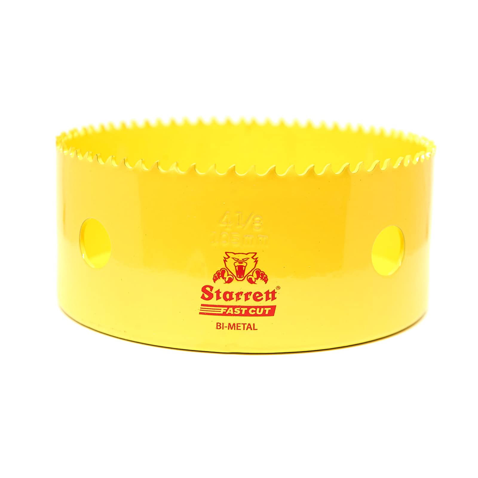 Starrett HSS Bi-Metal Fast Cut Hole Saw - 105mm - For Metal, Wood, Plastics