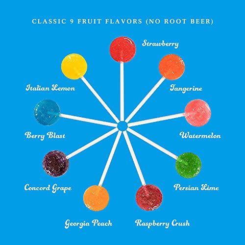 Candy Creek 9 Fruit Variety Lollipops, No Rootbeer (Bulk 18 lb