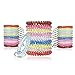 BIHRTC Pack of 30 Colorful Flexible Spiral Wrist Coil Keychain Stretchable Coil Spring Wristband Wrist Coil Key Ring for Office, Workshop, Shopping Mall, Sauna, Gym,Pool