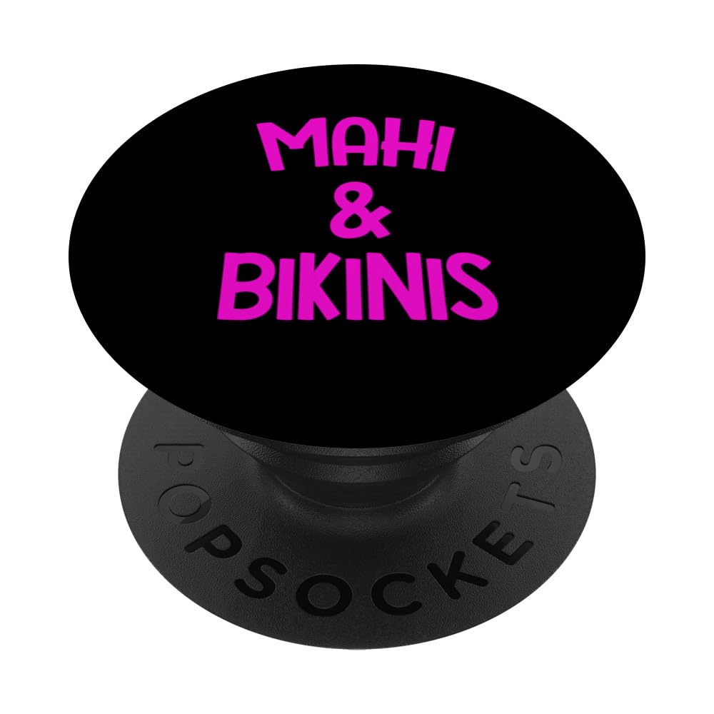 Fisherwoman Love - Mahi & Bikinis Funny Girls Trip Fishing PopSockets Swappable PopGrip