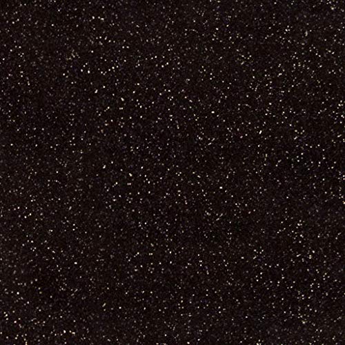Siser Glitter HTV 20" x 12" Sheet - Iron on Heat Transfer Vinyl (Black)