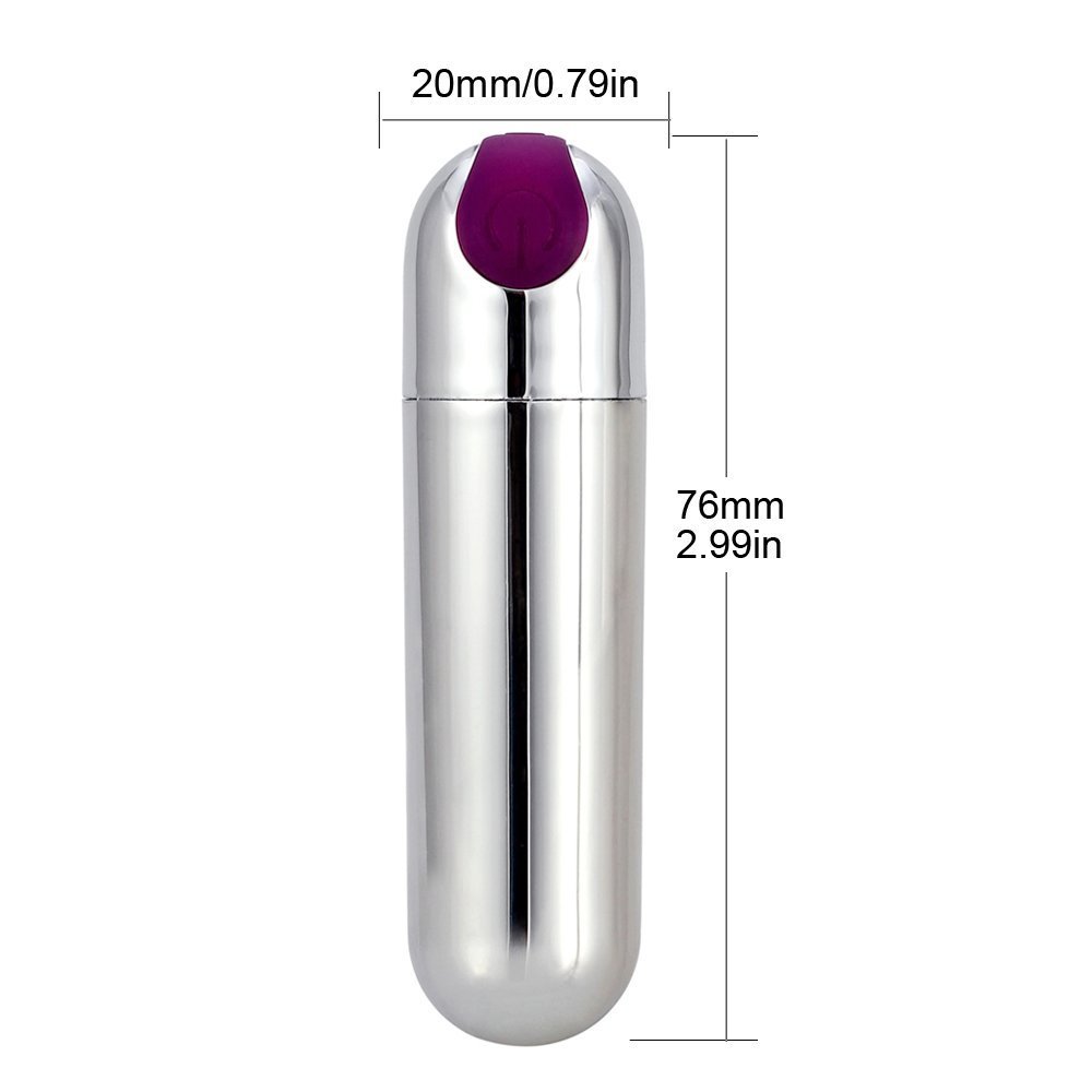 Mini Bullet Vibrator Rechargeable Powerful 10 Speeds G-Spot Clitoral Stimulation Vibrator for Women, Waterproof Clitoris Vagina Stimulator Adult Sex Toys for Couples