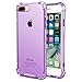 Speira Transparent Case with Reinforced Corners Compatible with iPhone 8 Plus/iPhone 7 Plus, [Anti-Discoloration] [No-Slip Grip] (Purple)