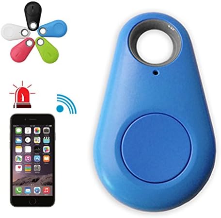 Anti-Lost GPS Locator，Shellvase Mini GPS Tracking Finder Device,Tag Alarm Car Bag Key Kids&amp;Pet Dog Tracker (Blue)