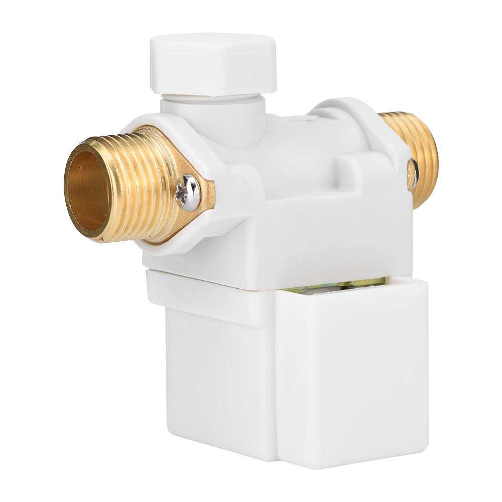 Solenoid Valve, AC220V G1/2" Solar Energy Electric Solenoid Valve N/C Normally Closed Type for Solar Water Heater, Garden Spray Irrigation