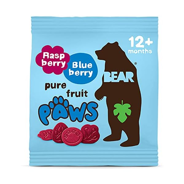 BEAR Raspberry & Blueberry Paws Delicious Real Fruit Suitable for 2
