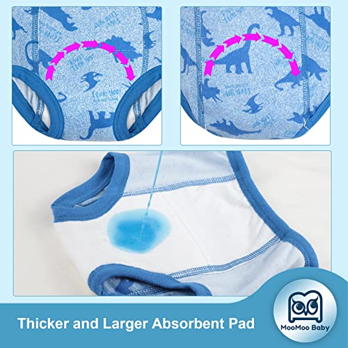 MooMoo Baby Potty Training Underwear for Boys Absorbent Cotton Training