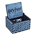 Dream Loom Wooden Music Box,Hand Crank Classical Carved Wooden Harry Potter Musical Box,Gift for Kids,Family and Friends (Blue)