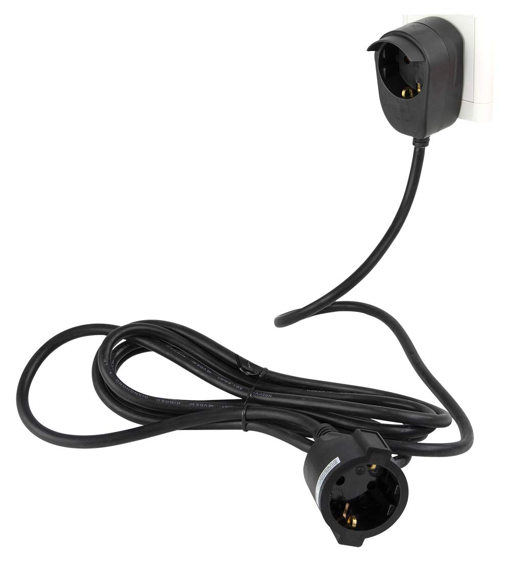 REV Ritter 0016150514 Extension Power Split 5 m Black