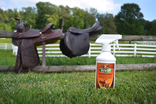 Leather Therapy Equestrian Wash Cleaner Spray for Tack, Boots, Shoes, Jackets and Synthetic Leather 8 Ounce