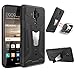 ykooe Huawei Mate 9 Case, Huawei Mate 9 Dual Layer Hybrid Phone Cases Cover Shockproof with Kickstand for Huawei Mate 9 fit Magnetic Car Mount - Black