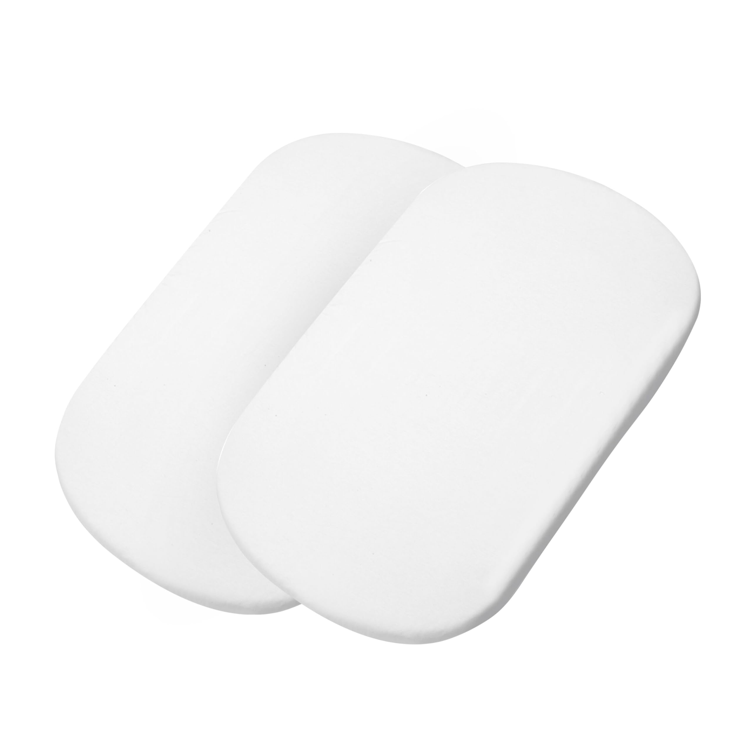 Maxi-Cosi Iora Baby Bed Sheets, Baby Cot Bedding, Bedside Crib Fitted Sheets for Maxi-Cosi Iora (Air) and Tori, Set of 2 Bedside Crib Sheets, White