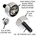 Tricktoppers Hex Head Polished Billet Aluminum Universal Motorcycle License Plate Frame Fastener Tag Bolt Kit With High Resolution Gloss Graphics - Military Veteran USMC Marines EGA (2 Pcs)