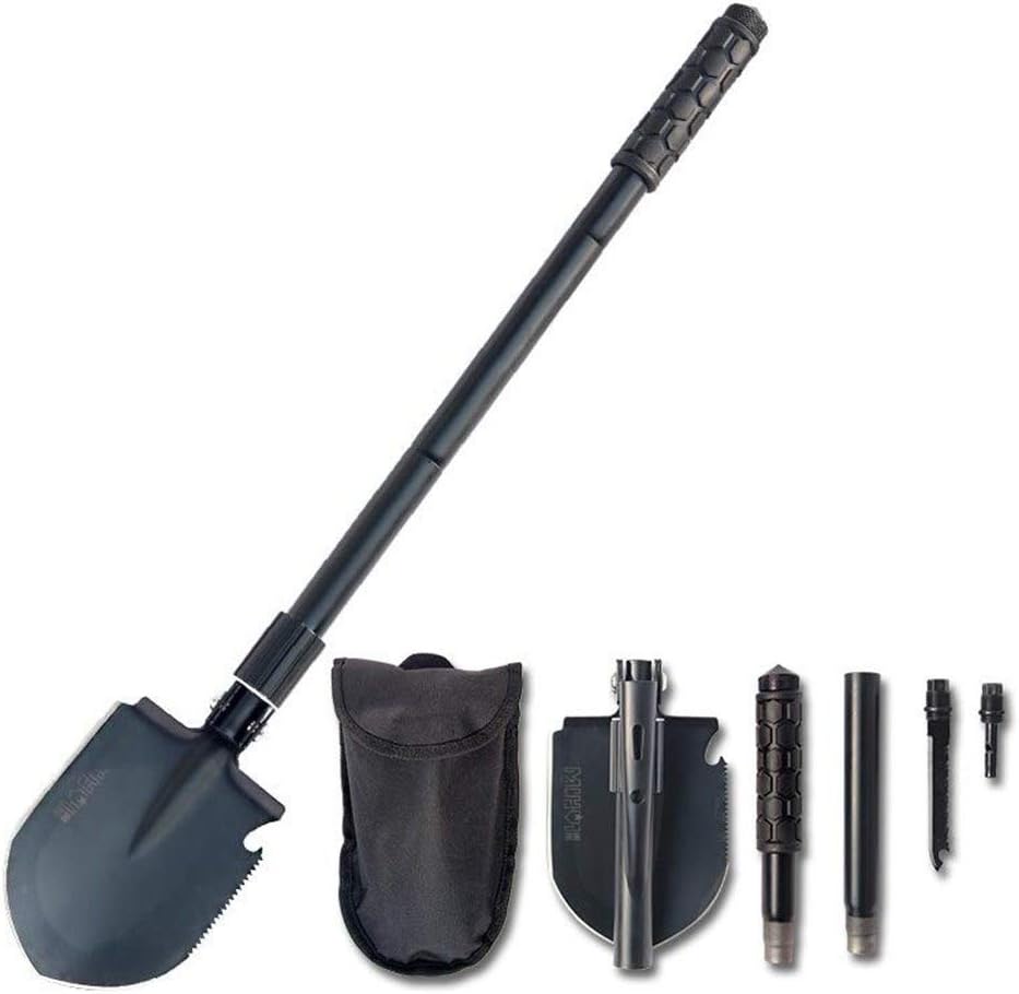 ManYHM Mini Garden Camping Shovel Folding Shovel Outdoor Survival Pocket Spade