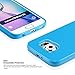 Technext020 Galaxy S6 Blue Silicone Case - Slim Fit Protective Back Cover