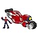 Playskool Heroes Marvel Super Hero Adventures Web Wheelin' Bike Vehicle with Figure