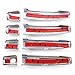 For Cruze/Malibu/Sonic/Regal 4pcs Exterior Door Handle Cover with Driver Side Keyhole (Chrome)