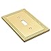 Franklin Brass W35058-BB-C Classic Beaded Single Switch Wall Plate/Switch Plate/Cover, Brushed Brass