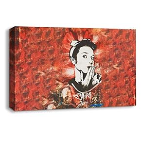 Canvas Wall Art-Creative Street Art-Canvas Prints Home Artwork Decoration for Living Room,Bedroom - 12x18 inches