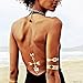 Flash Tattoos CHILD OF WILD Authentic Metallic Temporary Jewelry Tattoos 4 Sheet Pack (Black/gold/silver) Includes over 27 assorted premium bohemian inspired waterproof tattoos