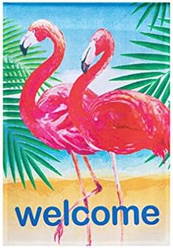 Flamingo Garden Flag - 12 x 18 Inch